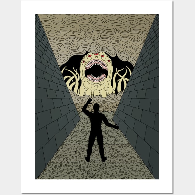 The Devourer Cometh Weird Horror Art Wall Art by AzureLionProductions